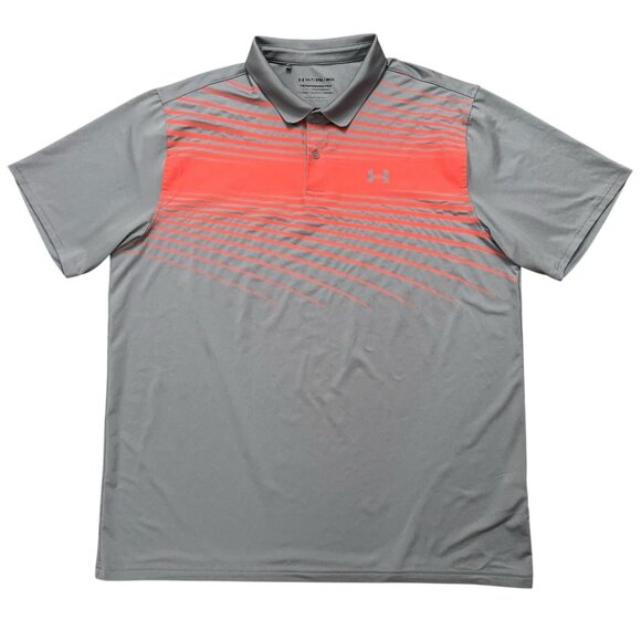 Under Armour The Performance Polo Shirt Mens 3XLT Short Sleeve Golf Stretch Gray - Picture 1 of 6